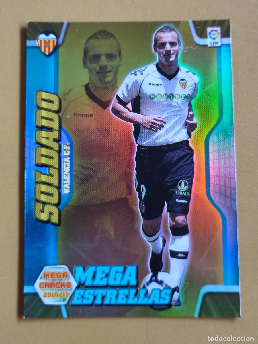 Cromos de F&uacute;tbol: soldado, 2010 11 mega estrellas