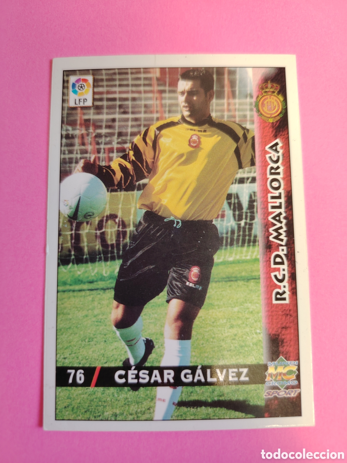 Cromos de F&uacute;tbol: MALLORCA-N&deg;76-CESAR GALVEZ-MUNDICROMO FICHAS DE LA LIGA 1998 1999 98 99