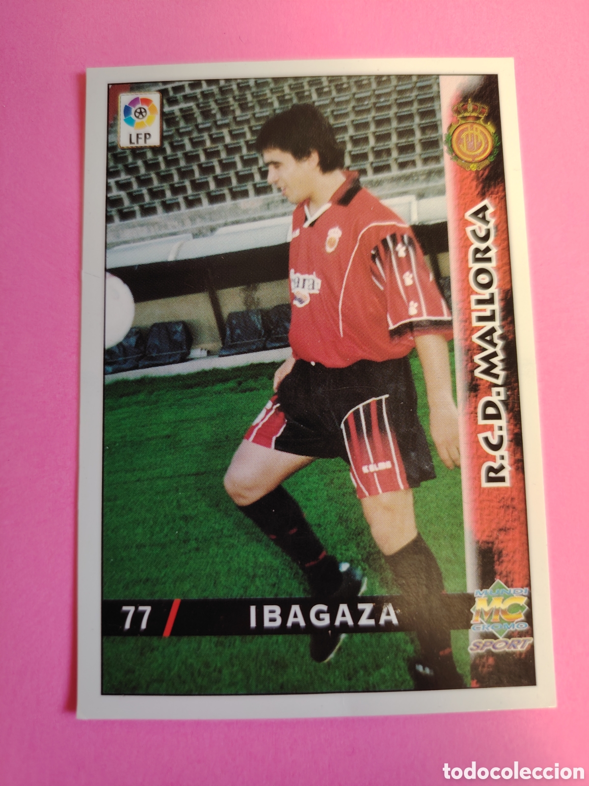 Cromos de F&uacute;tbol: MALLORCA-N&deg;77-IBAGAZA-MUNDICROMO FICHAS DE LA LIGA 1998 1999 98 99