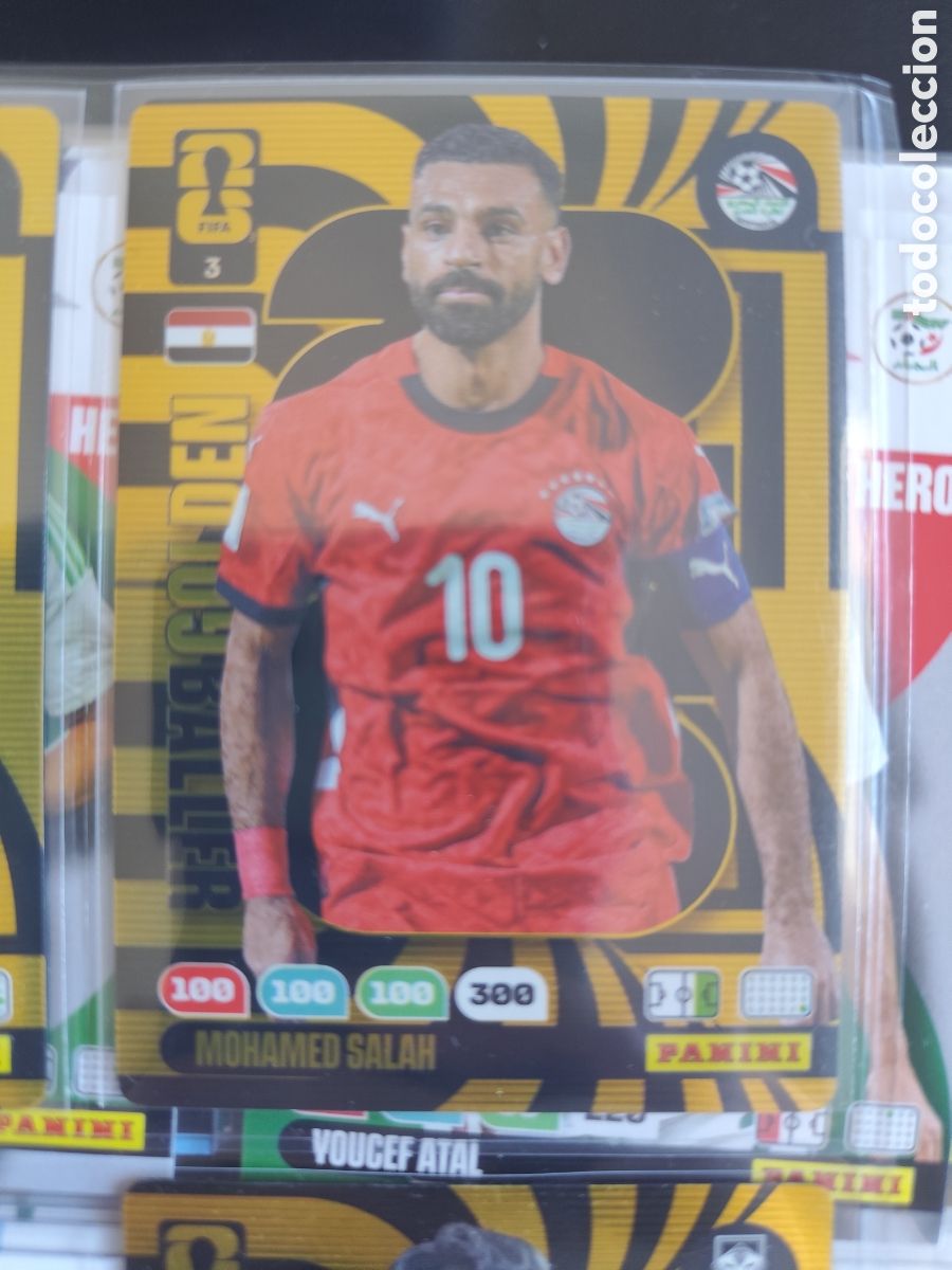 Cromos de f&uacute;tbol: Salah Adrenalyn World Cup