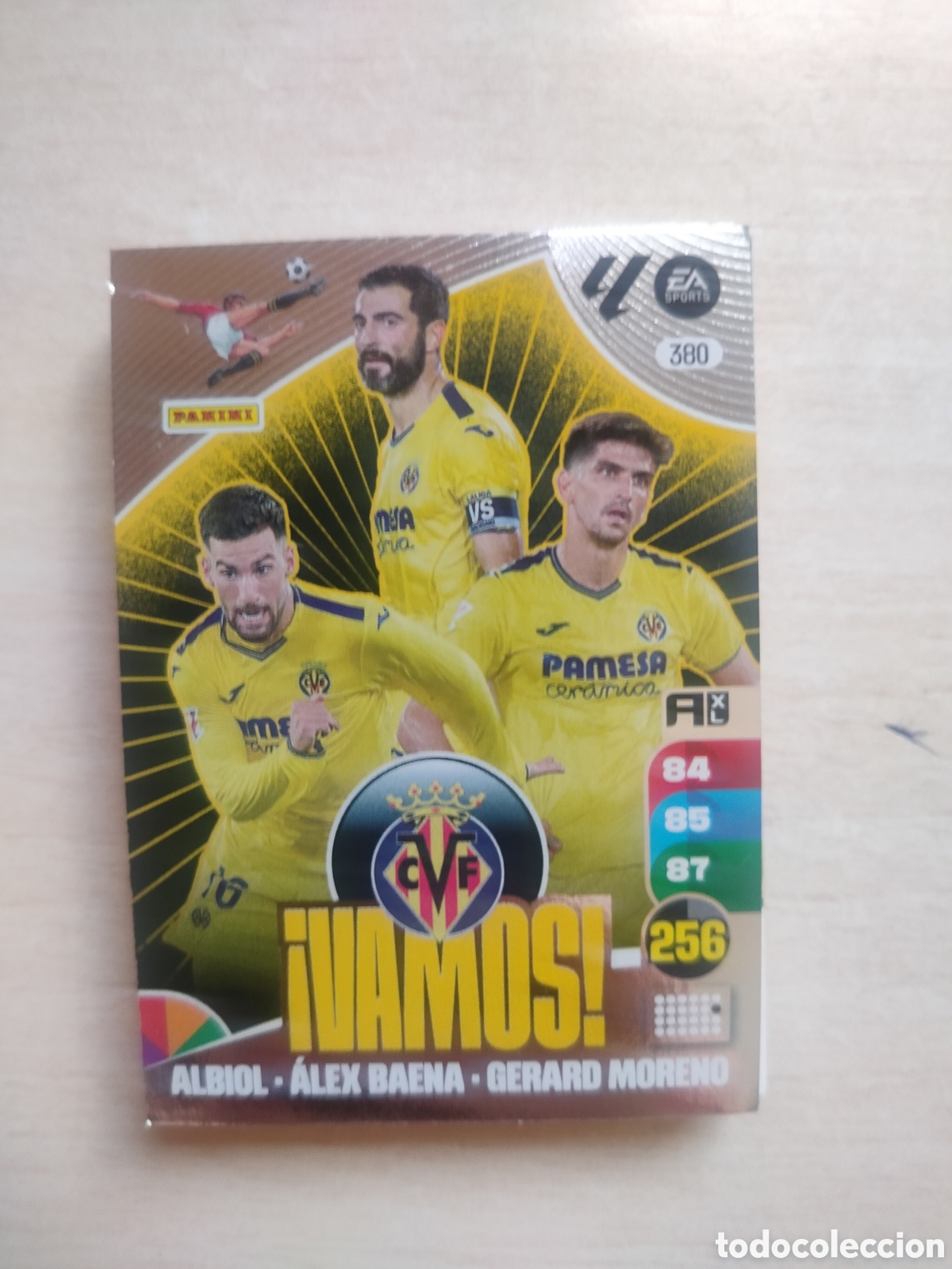 Cromos de F&uacute;tbol: VAMOS VILLARREAL ALBIOL BAENA GERARD MORENO 380 ADRENALYN 2024 2025 24 25