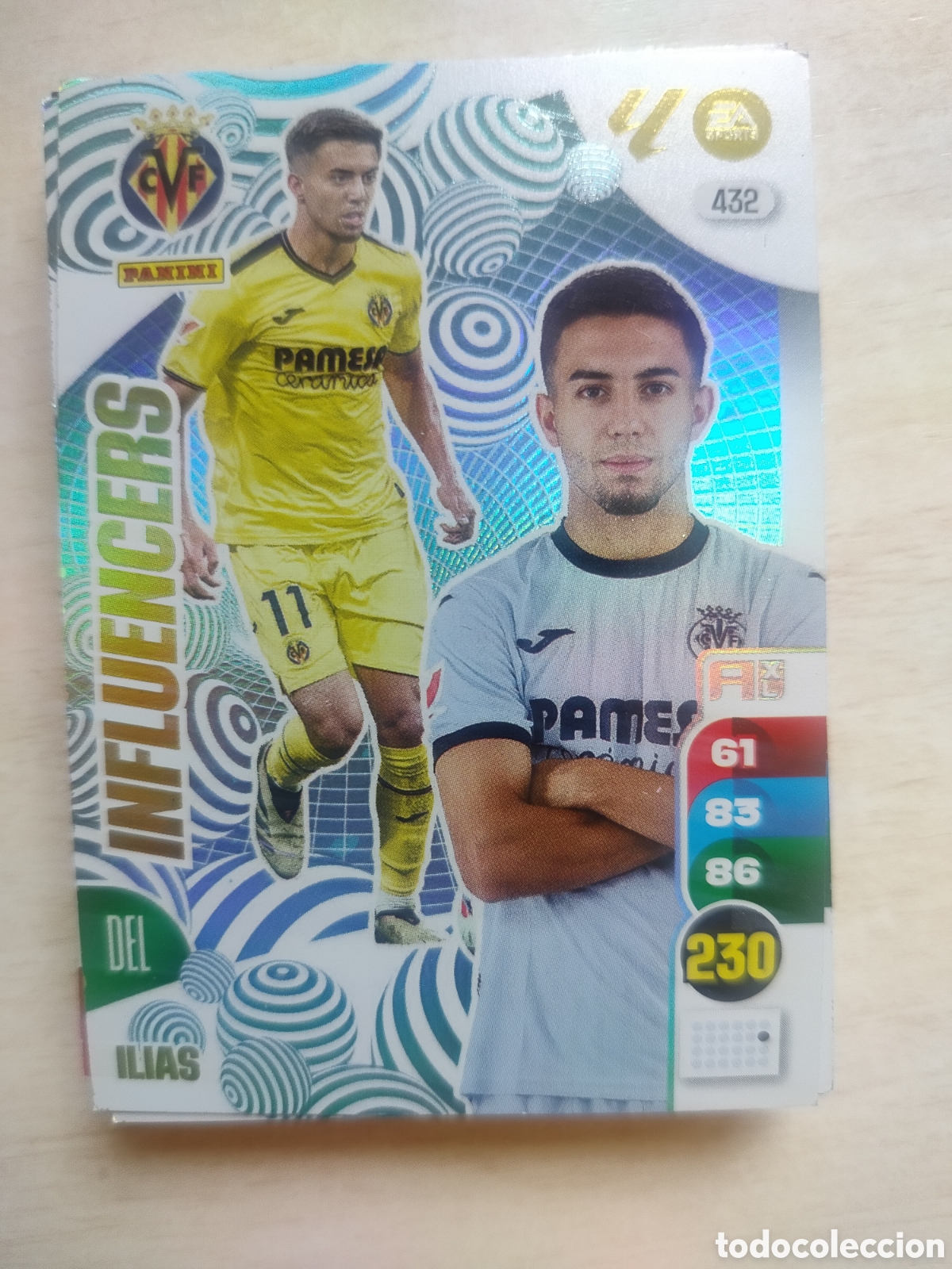 Cromos de F&uacute;tbol: ILIAS INFLUENCERS 432 ADRENALYN 2024 2025 24 25