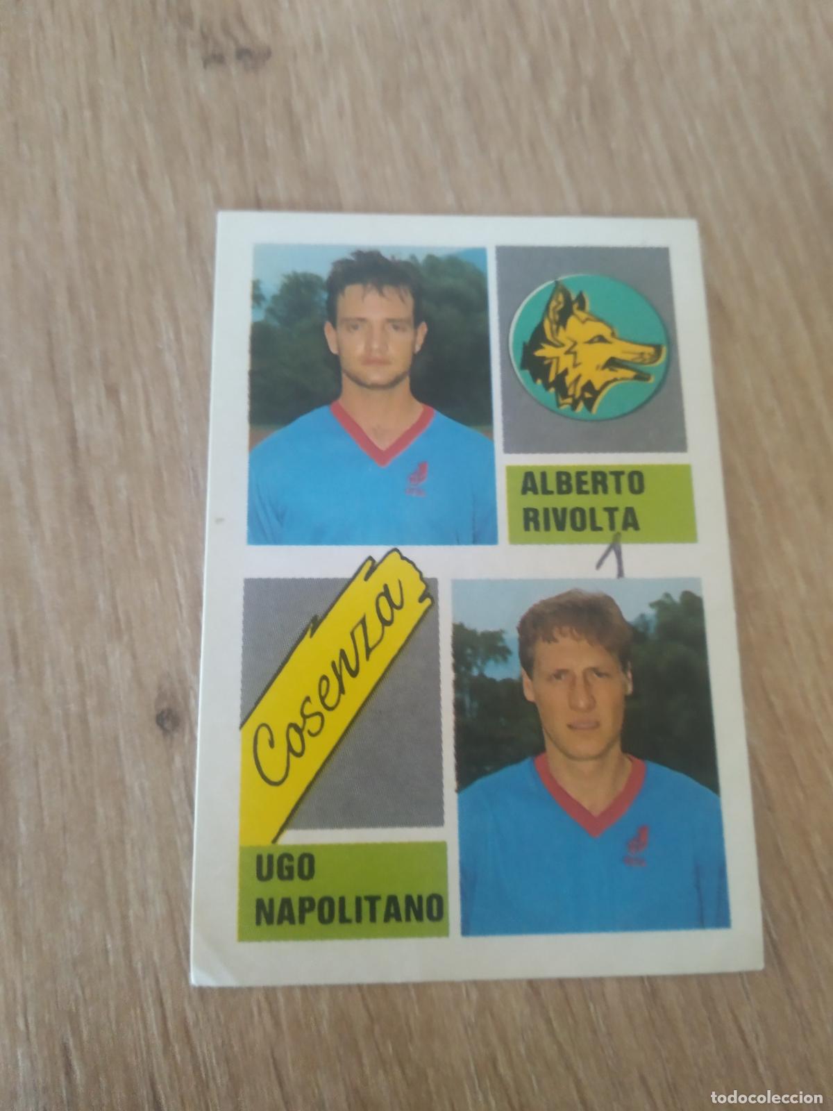 Cromos de F&uacute;tbol: 345 ALBERTO RIVOLTA UGO NAPOLITANO CROMO FUTBOL PANINI LIGA ITALIA CALCIATORI EUROFLASH CALCIO 1989