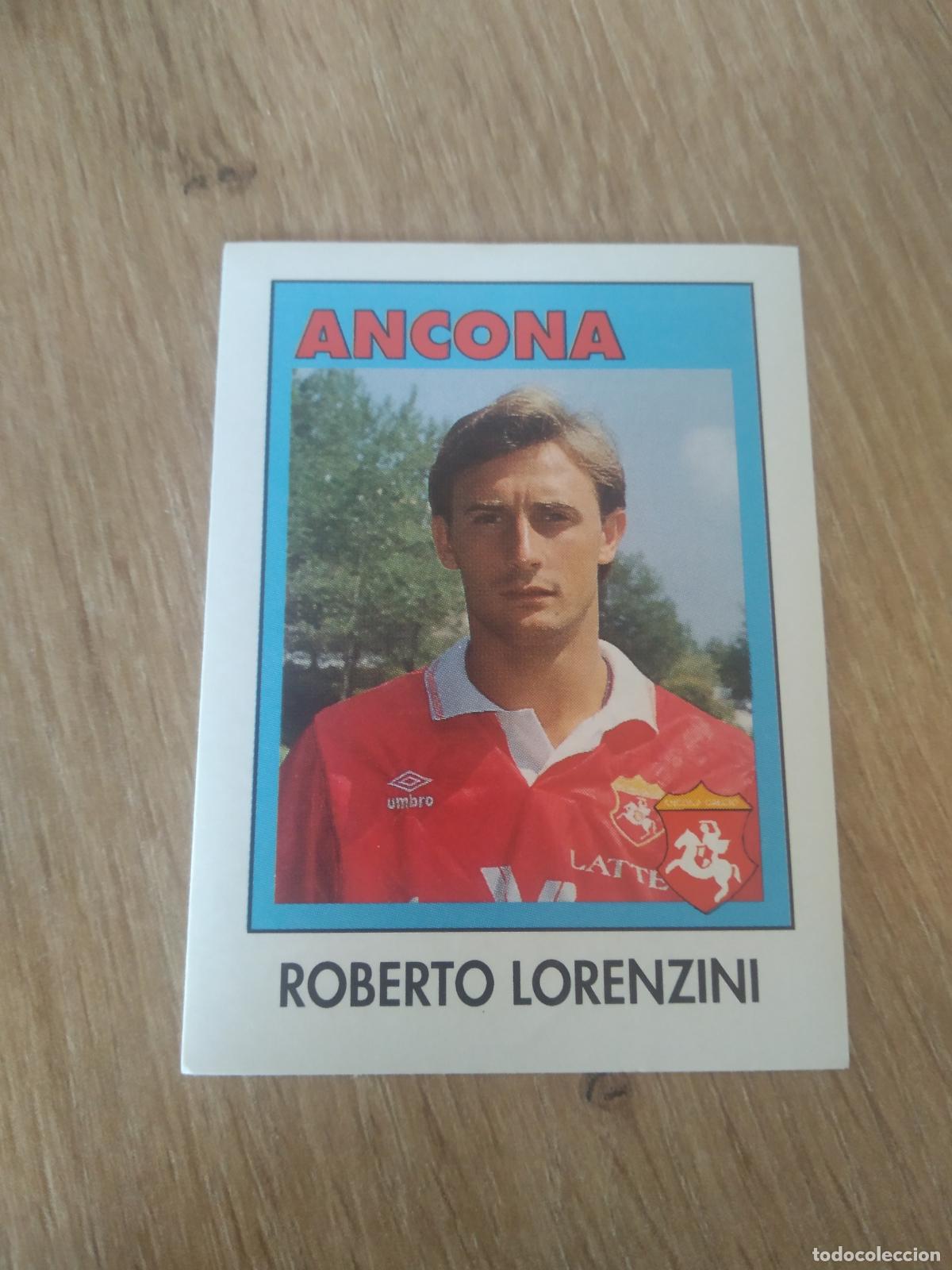 Cromos de F&uacute;tbol: 4 ROBERTO LORENZINI ANCONA CROMO FUTBOL PANINI LIGA ITALIA CALCIATORI Euroflash Calcioflash 1993