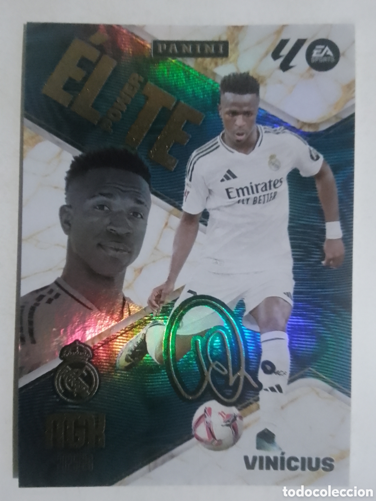 Cromos de F&uacute;tbol: Megacracks 2025/26 P 18 Vin&iacute;cius &bull; Real Madrid. &Eacute;LITE POWER.