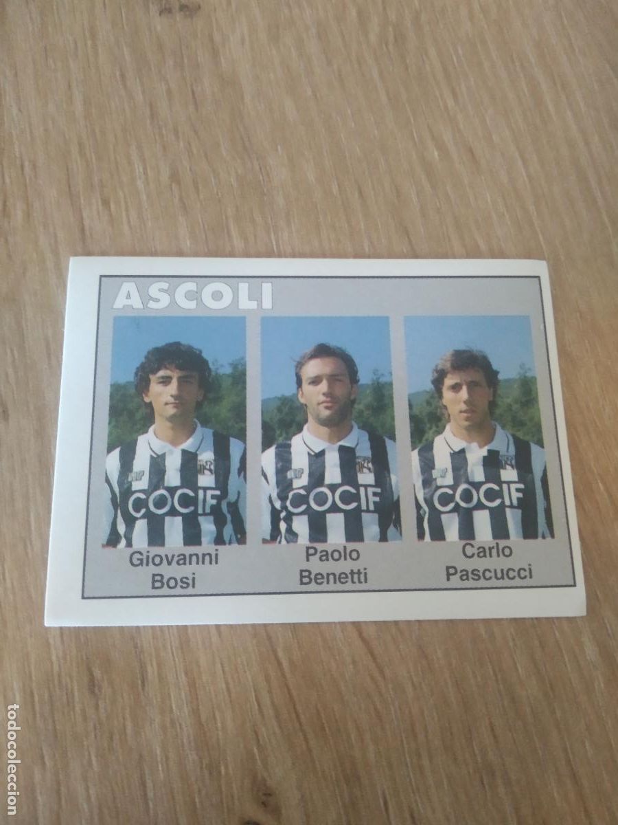 Cromos de F&uacute;tbol: 322 BOSI BENETTI PASCUCCI CROMO FUTBOL PANINI LIGA ITALIA CALCIATORI Euroflash Calcioflash 1993