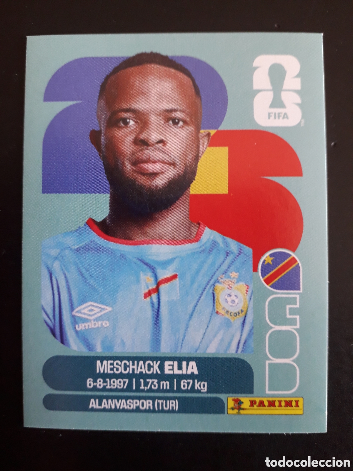 Cromos de F&uacute;tbol: ELIA CONGO COD 15 MUNDIAL F&Uacute;TBOL 2026 FIFA WORLD CUP PANINI SIN PEGAR PEDIDO M&Iacute;NIMO 3&euro;