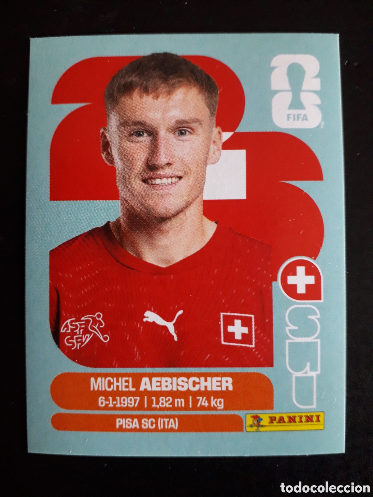 Cromos de F&uacute;tbol: AEBISCHER SUIZA SUI 16 MUNDIAL F&Uacute;TBOL 2026 FIFA WORLD CUP PANINI SIN PEGAR PEDIDO M&Iacute;NIMO 3&euro;