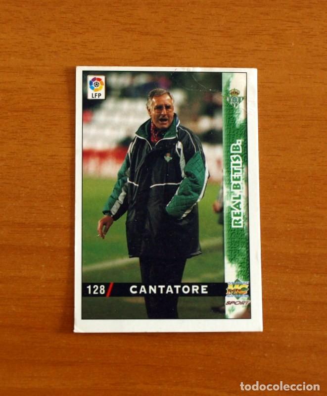 Fu&szlig;ball-Sticker: Real Betis - N&ordm; 128 Cantatore Entrenador - Mundicromo Las Fichas de la Liga 1998-1999-98-99