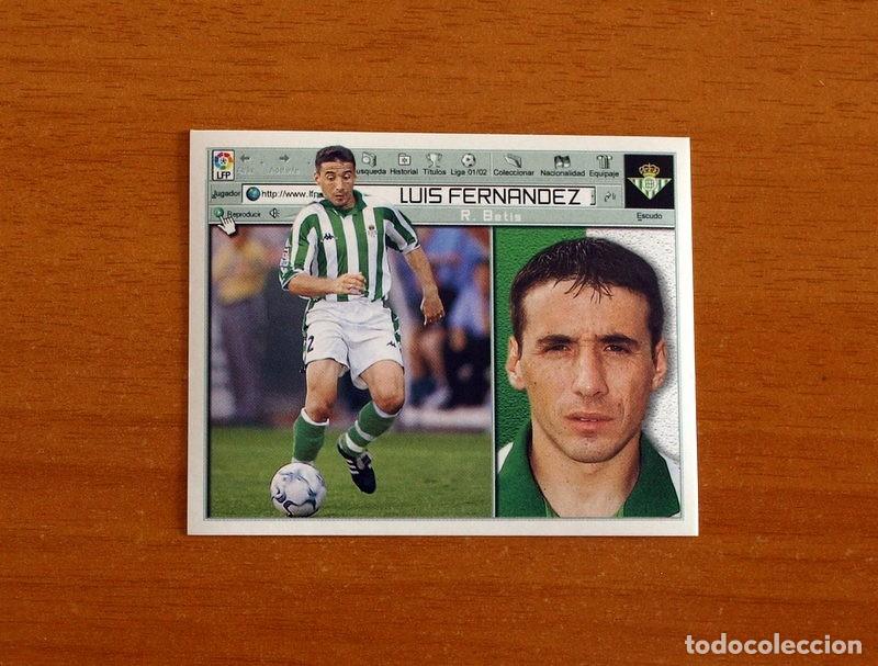 Cromos de F&uacute;tbol: Real Betis - Luis Fern&aacute;ndez - Ediciones Este Liga 2001-2002, 01-02 - Nunca pegado