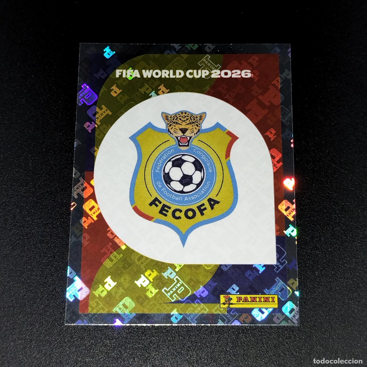 Cromos de F&uacute;tbol: COD 1 ESCUDO LOGO REPUBLICA DEL CONGO CROMOS STICKER MUNDIAL 26 2026 FIFA WORLD CUP PANINI