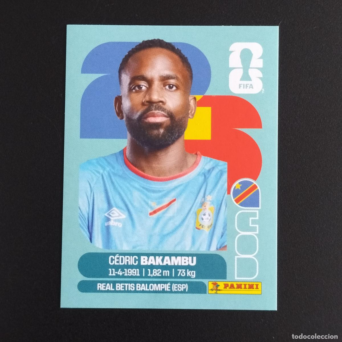 Football Stickers: COD 19 CEDRIC BAKAMBU REPUBLICA DEL CONGO CROMOS STICKER MUNDIAL 26 2026 FIFA WORLD CUP PANINI