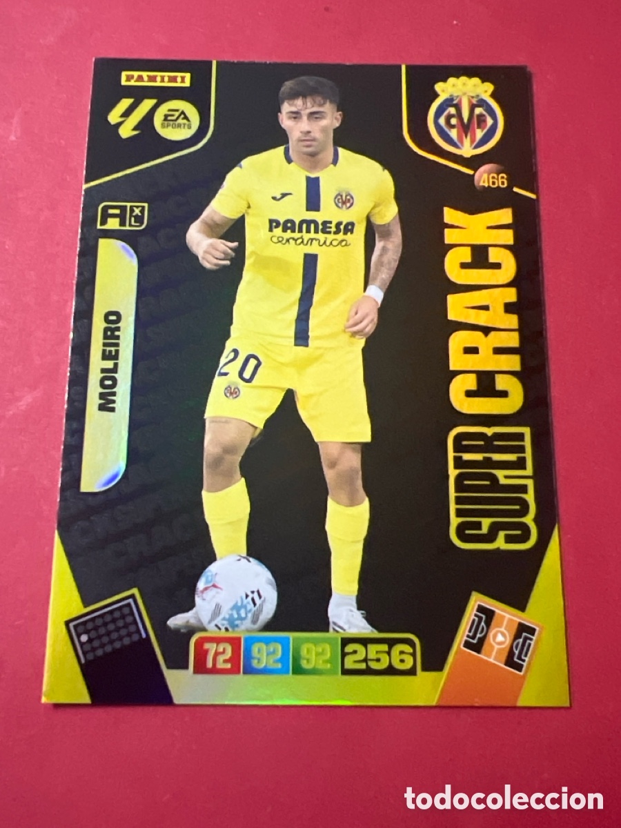 Football Stickers: C1687. PANINI ADRENALYN XL LIGA 2025-2026 25-26 &ndash; SUPERCRACK &ndash; Alberto Moleiro Villarreal N&ordm; 466