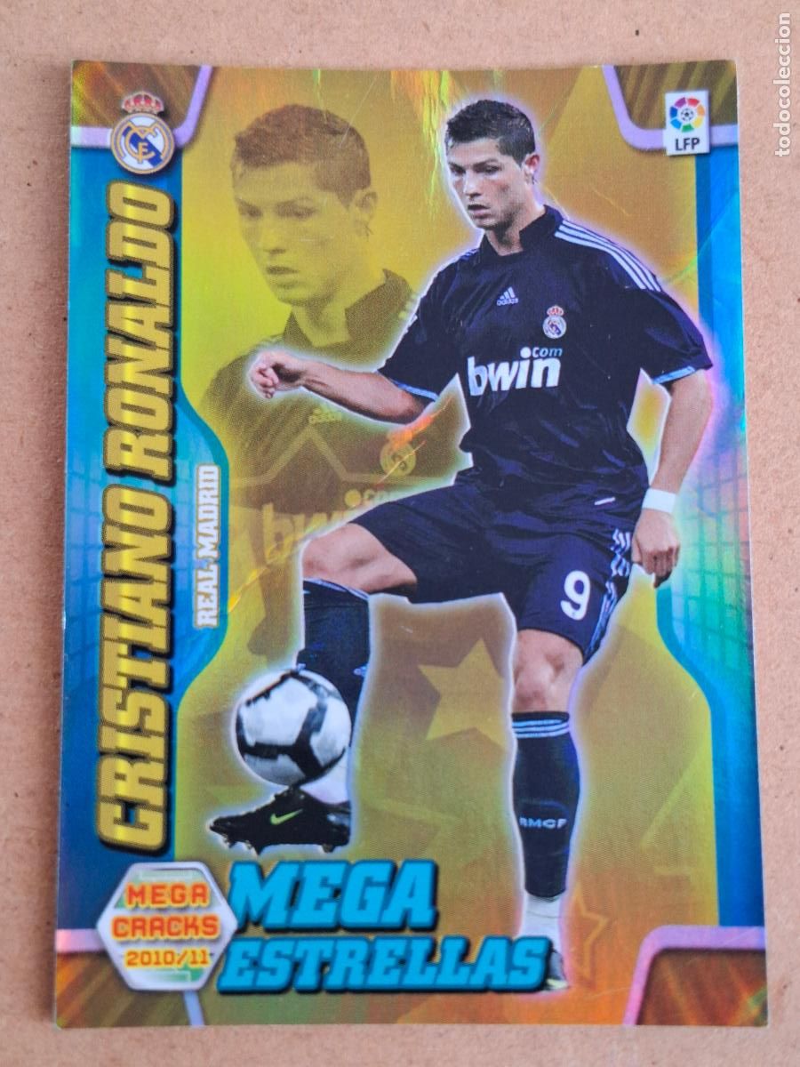 Football Stickers: MEGACRACKS 2010 2011 10 11 - PANINI - 388 CRISTIANO RONALDO ( MEGA ESTRELLAS ) - REAL MADRID 62