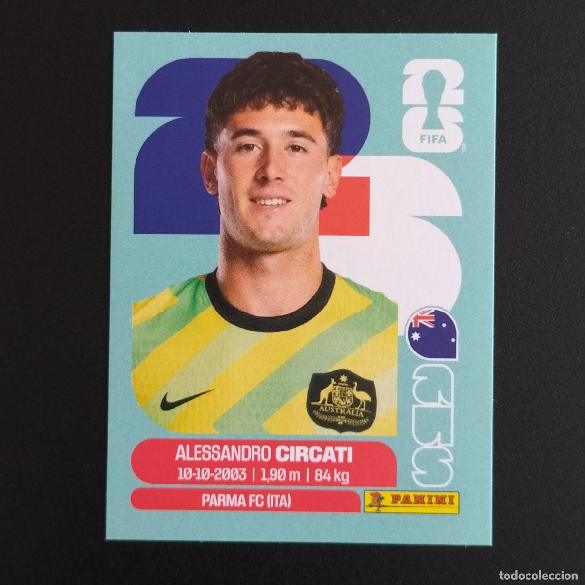 Cromos de F&uacute;tbol: AUS 5 ALESSANDRO CIRCATI AUSTRALIA CROMOS STICKER MUNDIAL 26 2026 FIFA WORLD CUP PANINI