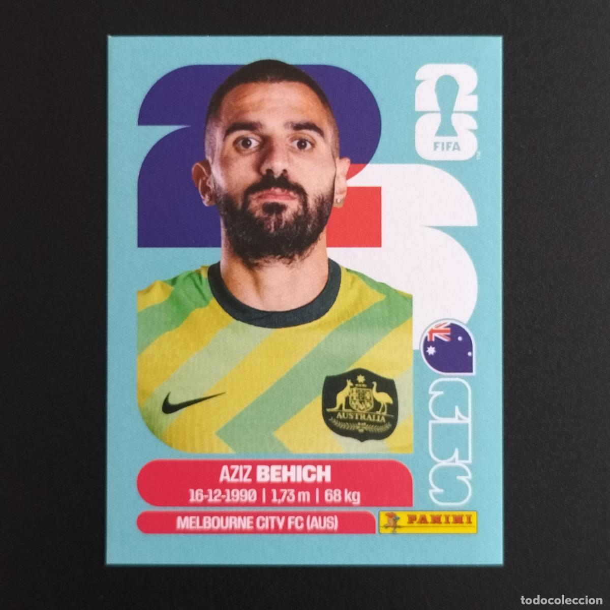 Cromos de F&uacute;tbol: AUS 7 AZIZ BEHICH AUSTRALIA CROMOS STICKER MUNDIAL 26 2026 FIFA WORLD CUP PANINI