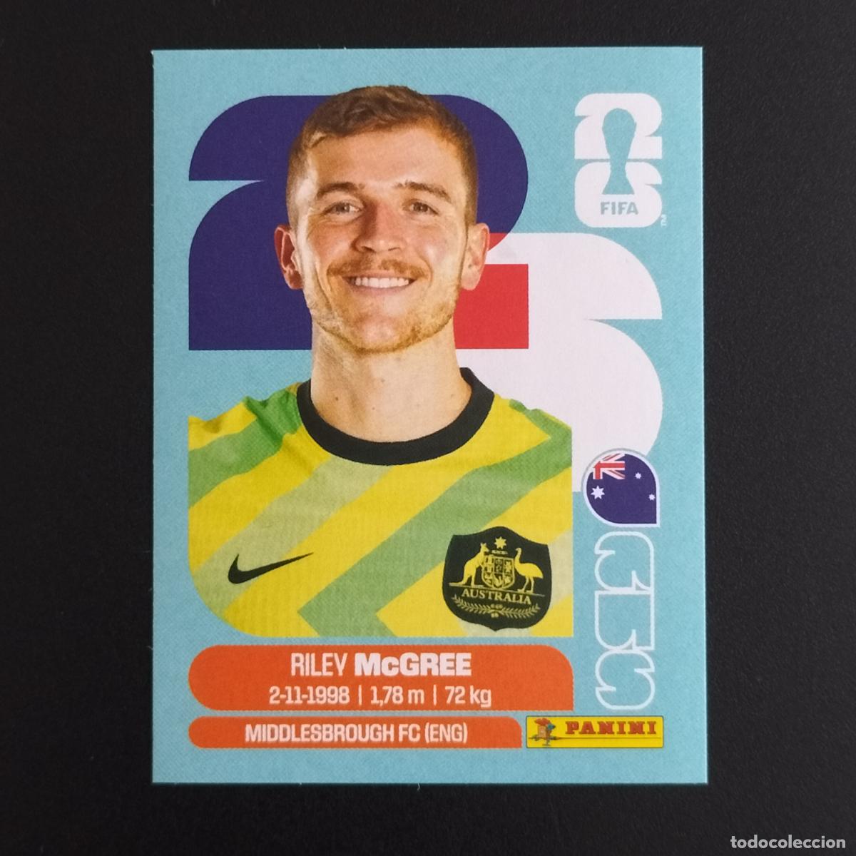Cromos de F&uacute;tbol: AUS 12 RILEY MCGREE AUSTRALIA CROMOS STICKER MUNDIAL 26 2026 FIFA WORLD CUP PANINI