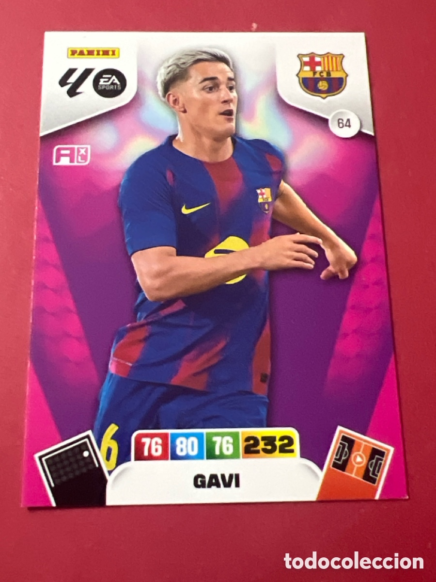 Cromos de F&uacute;tbol: C1696. Adrenalyn 25/26 - Gavi - N&deg; 64 - FC Barcelona