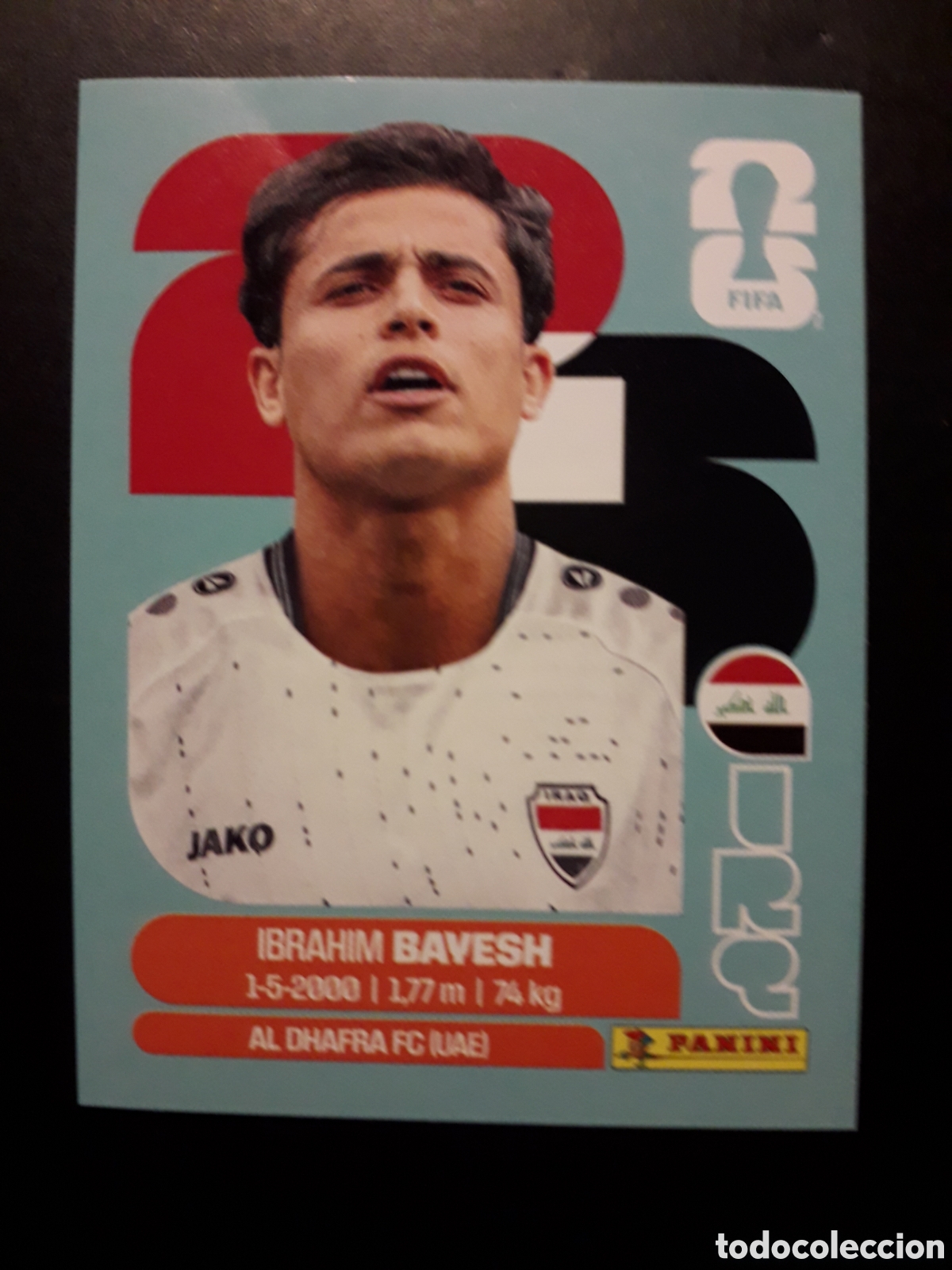 Cromos de F&uacute;tbol: BAYESH IRAQ IRQ 11 MUNDIAL F&Uacute;TBOL 2026 FIFA WORLD CUP PANINI SIN PEGAR PEDIDO M&Iacute;NIMO 3&euro;