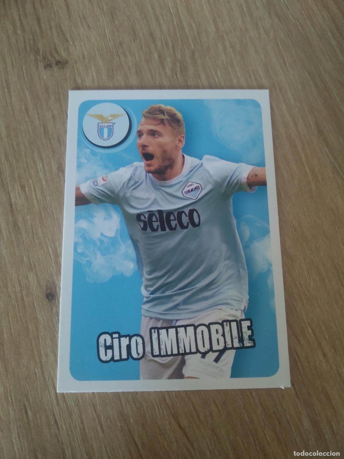 Cromos de F&uacute;tbol: CIRO IMMOBILE LAZIO CROMO FUTBOL PANINI LIGA ITALIA 17-18 CALCIATORI 2017-2018
