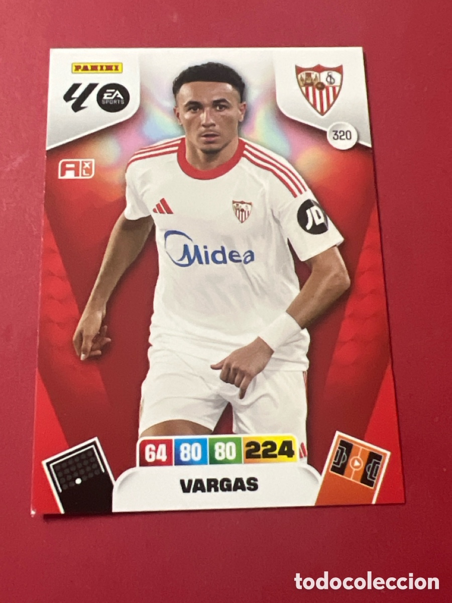 Football Stickers: C1698. 320 VARGAS DEL SEVILLA 25 26 ADRENALYN XL 2025 2026