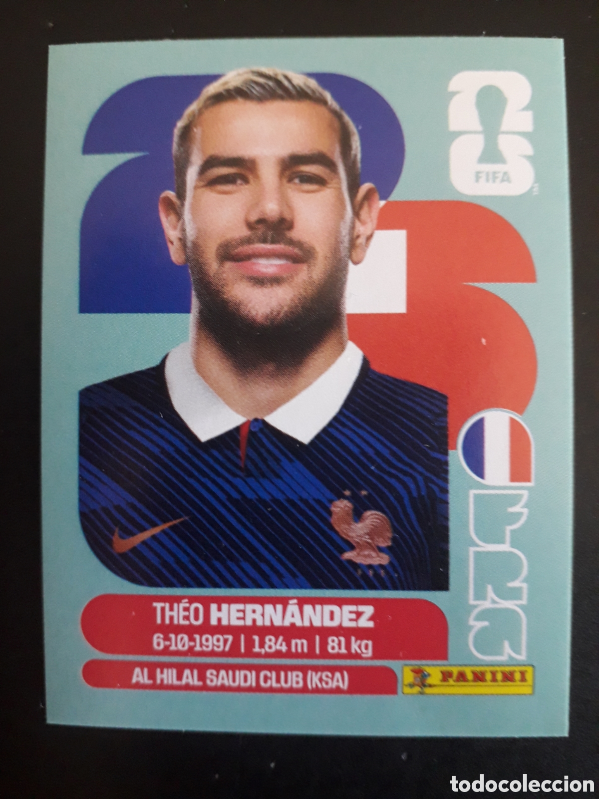 Football Stickers: HERN&Aacute;NDEZ FRANCIA FRA 3 MUNDIAL F&Uacute;TBOL 2026 FIFA WORLD CUP PANINI SIN PEGAR PEDIDO M&Iacute;NIMO 3&euro;