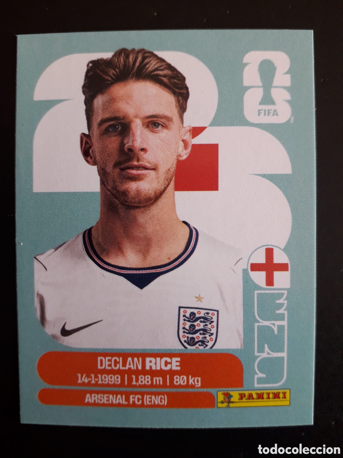 Cromos de F&uacute;tbol: RICE INGLATERRA ENG 10 MUNDIAL F&Uacute;TBOL 2026 FIFA WORLD CUP PANINI SIN PEGAR PEDIDO M&Iacute;NIMO 3&euro;