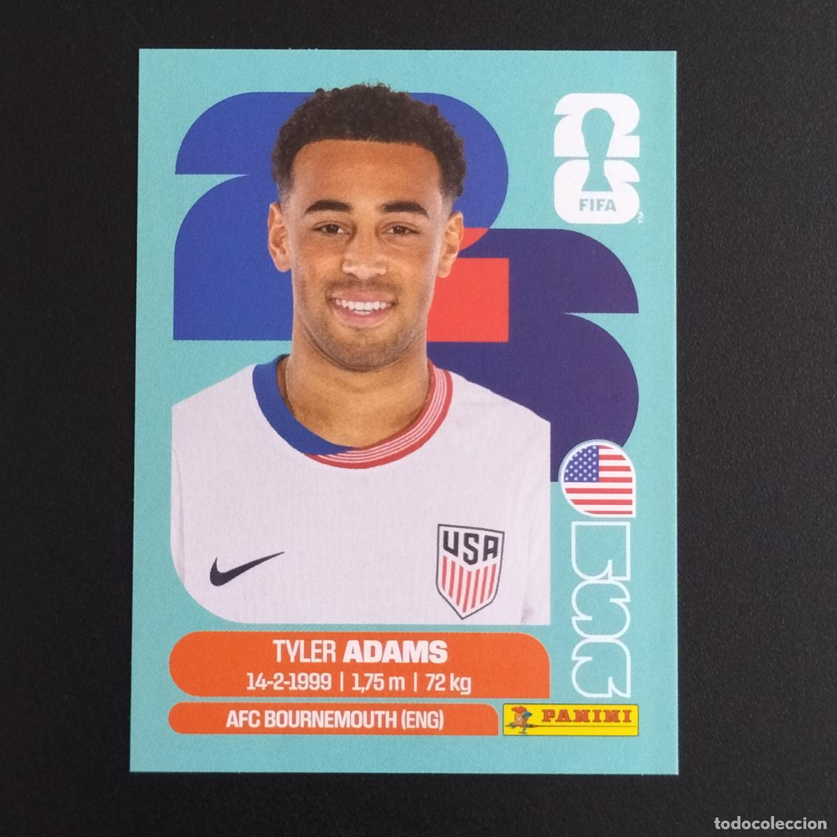 Cromos de F&uacute;tbol: USA 8 TYLER ADAMS ESTADOS UNIDOS CROMOS STICKER MUNDIAL 26 2026 FIFA WORLD CUP PANINI
