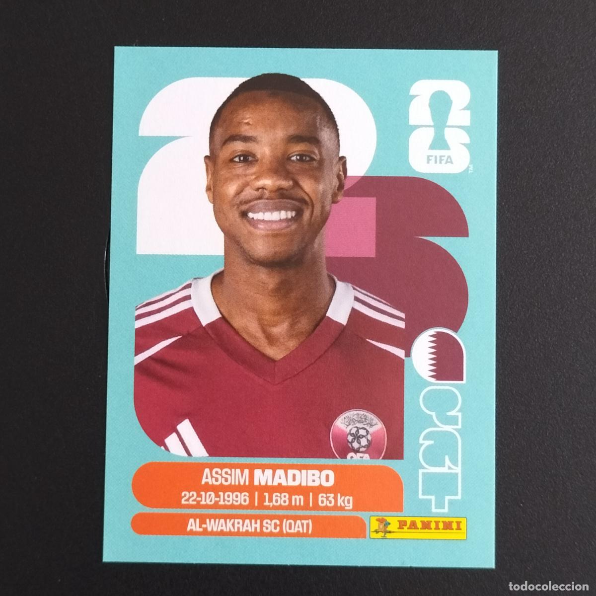 Cromos de F&uacute;tbol: QAT 11 ASSIM MADIBO QATAR CROMOS STICKER MUNDIAL 26 2026 FIFA WORLD CUP PANINI
