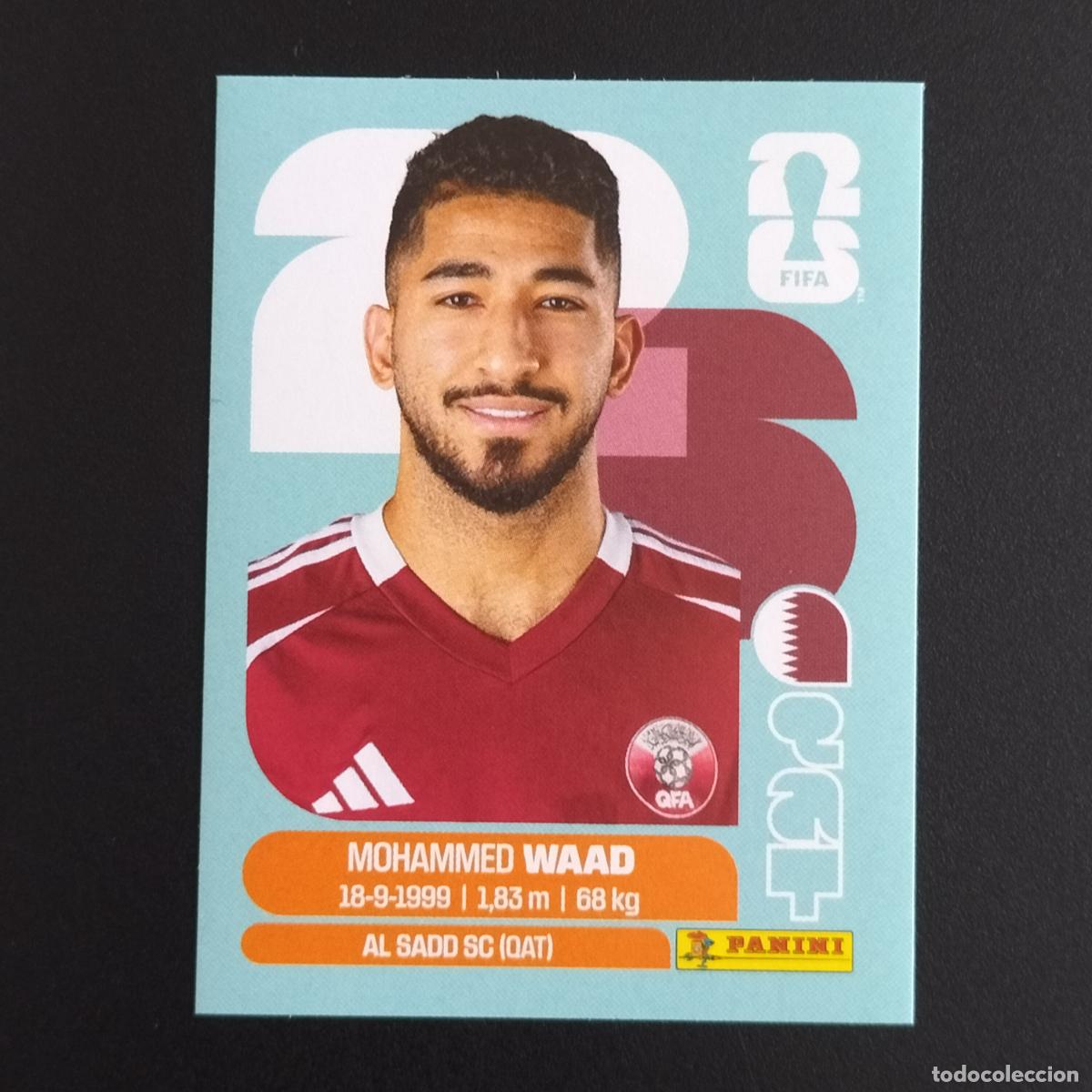 Cromos de F&uacute;tbol: QAT 14 MOHAMMED WAAD QATAR CROMOS STICKER MUNDIAL 26 2026 FIFA WORLD CUP PANINI