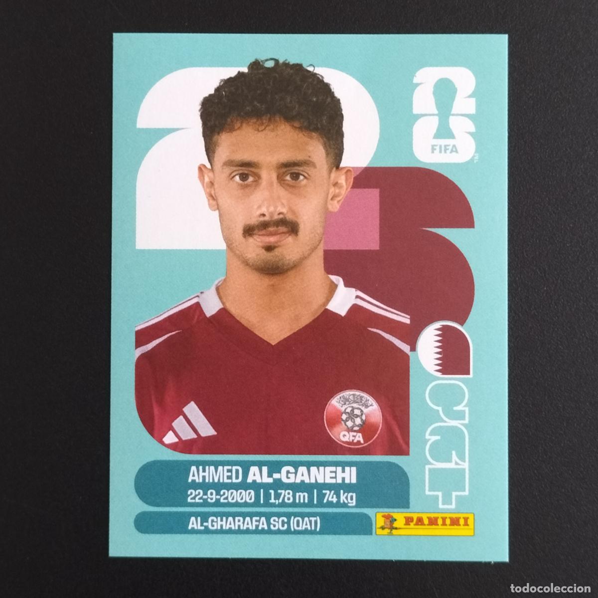 Cromos de F&uacute;tbol: QAT 19 AHMED AL-GANEHI QATAR CROMOS STICKER MUNDIAL 26 2026 FIFA WORLD CUP PANINI