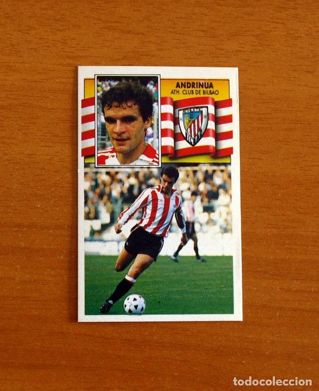 Cromos de F&uacute;tbol: Athletic Bilbao - Andrinua - Ediciones Este Liga 1990-1991, 90-91 - nunca pegado