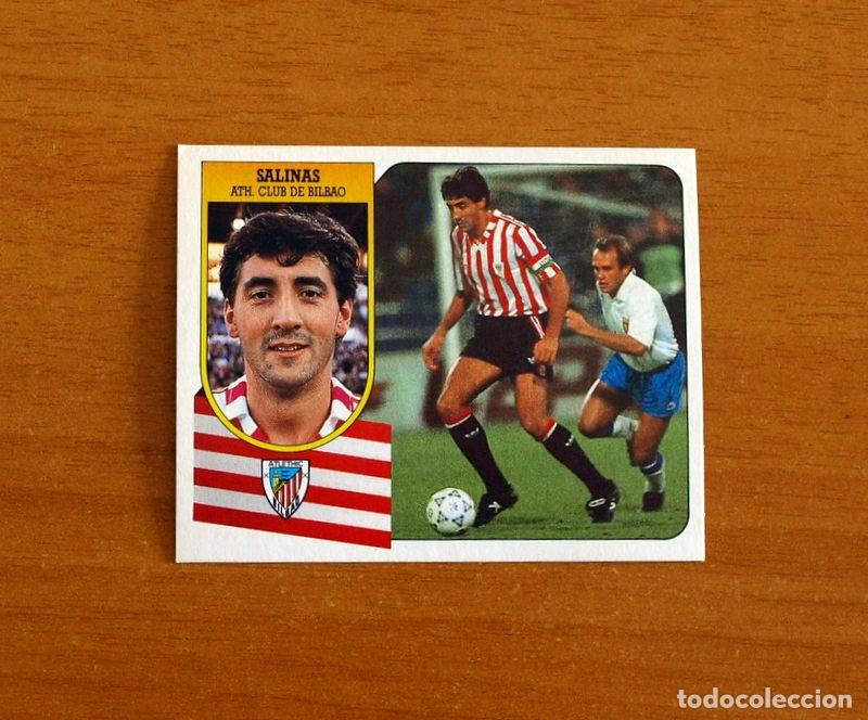 Cromos de F&uacute;tbol: Athletic de Bilbao - Salinas - Ediciones Este Liga 1991-1992, 91-92 - Nunca Pegado