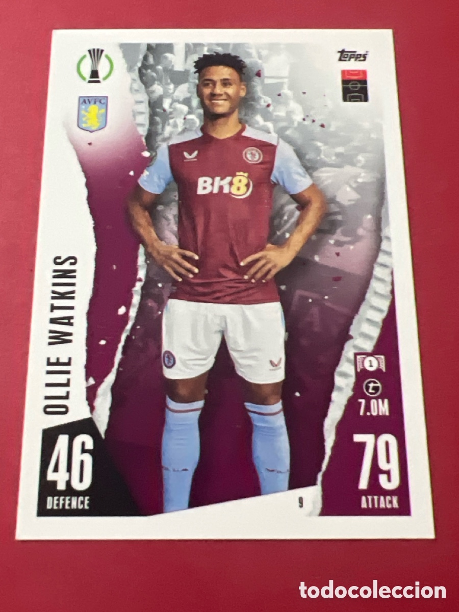 Cromos de f&uacute;tbol: C1707. 9 OLLIE WATKINS ASTON VILLA MATCH ATTAX 2023 2024 TOPPS