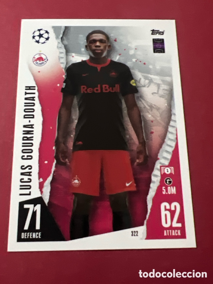 Cromos de f&uacute;tbol: C1708. 322 LUCAS GOURNA-DOUATH FC SALZBURG MATCH ATTAX 2023 2024 TOPPS