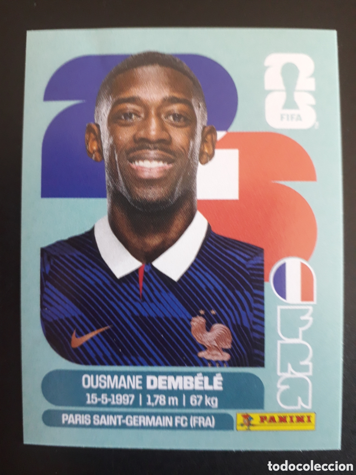 Cromos de F&uacute;tbol: DEMB&Eacute;L&Eacute; FRANCIA FRA 15 MUNDIAL F&Uacute;TBOL 2026 FIFA WORLD CUP PANINI SIN PEGAR PEDIDO M&Iacute;NIMO 3&euro;