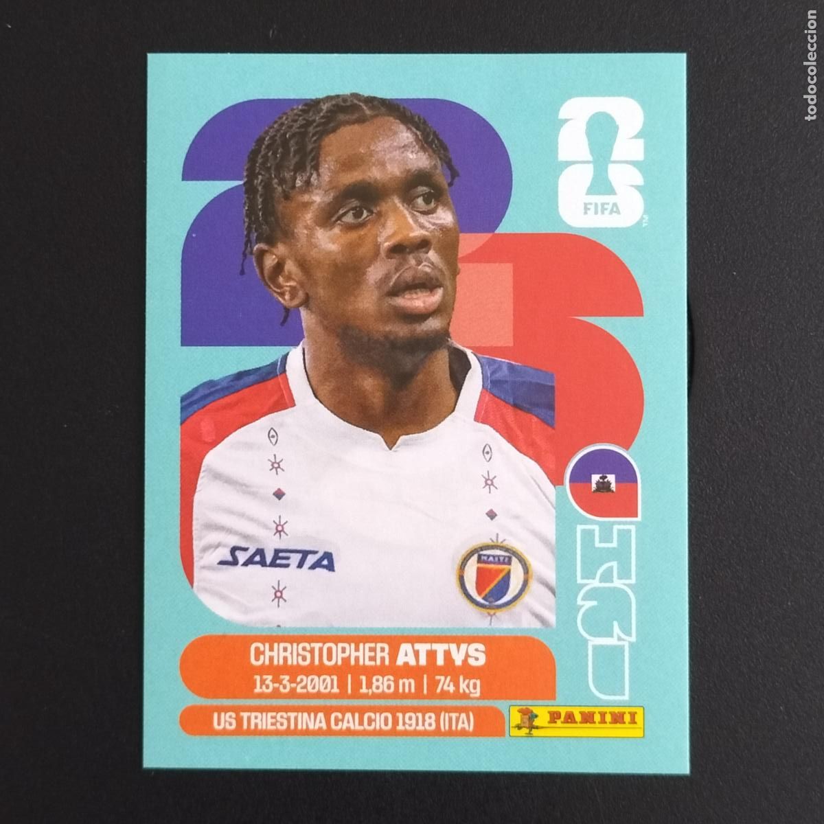 Cromos de F&uacute;tbol: HAI 14 CHRISTOPHER ATTYS HAITI CROMOS STICKER MUNDIAL 26 2026 FIFA WORLD CUP PANINI
