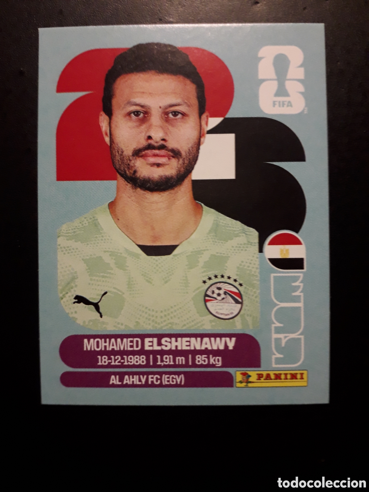 Fu&szlig;ball-Sticker: ELSHENAWY EGIPTO EGY 2 MUNDIAL F&Uacute;TBOL 2026 FIFA WORLD CUP PANINI SIN PEGAR PEDIDO M&Iacute;NIMO 3&euro;.