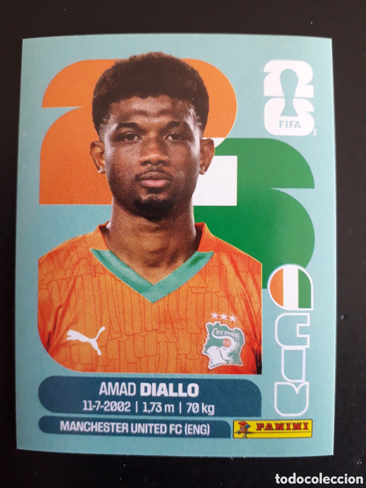 Fu&szlig;ball-Sticker: DIALLO COSTA DE MARFIL CIV 15 MUNDIAL F&Uacute;TBOL 2026 FIFA WORLD CUP PANINI SIN PEGAR PEDIDO M&Iacute;NIMO 3&euro;.