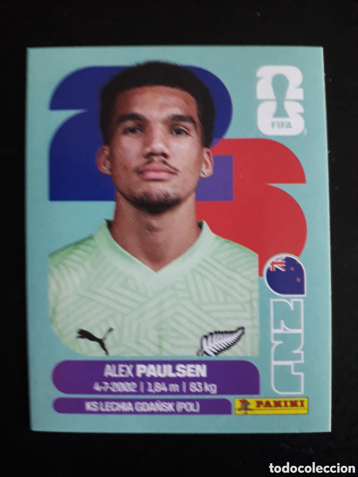 Cromos de F&uacute;tbol: PAULSEN NUEVA ZELANDA NZL 3 MUNDIAL F&Uacute;TBOL 2026 FIFA WORLD CUP PANINI SIN PEGAR PEDIDO M&Iacute;NIMO 3&euro;
