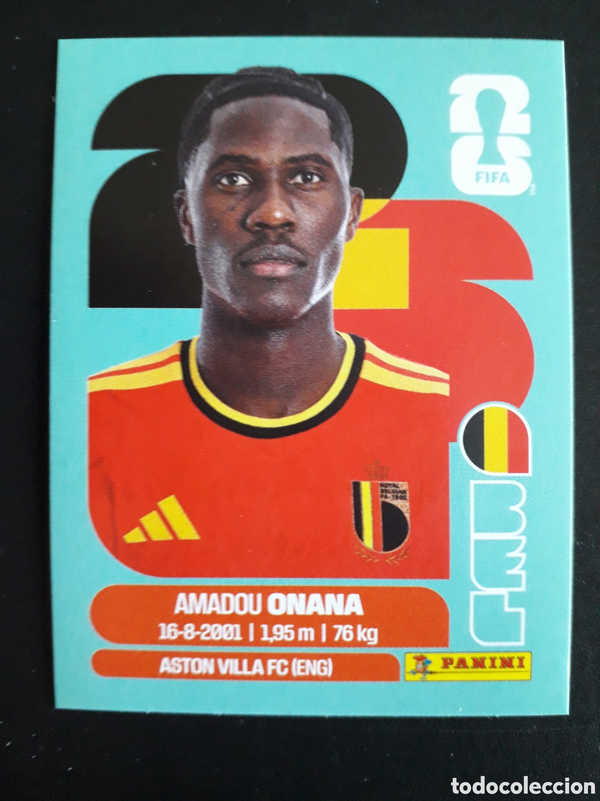 Football Stickers: ONANA B&Eacute;LGICA BEL 10 MUNDIAL F&Uacute;TBOL 2026 FIFA WORLD CUP PANINI SIN PEGAR PEDIDO M&Iacute;NIMO 3&euro;