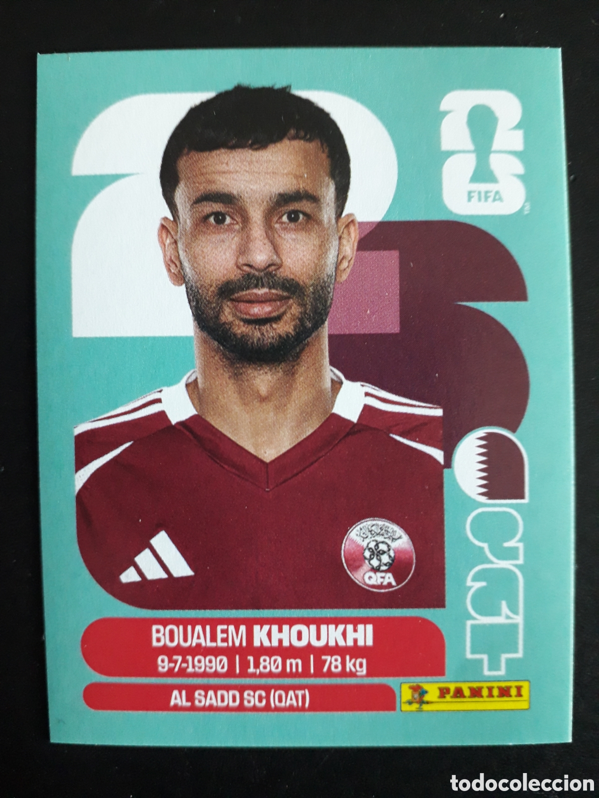 Football Stickers: KHOUKHI QATAR QAT 6 MUNDIAL F&Uacute;TBOL 2026 FIFA WORLD CUP PANINI SIN PEGAR PEDIDO M&Iacute;NIMO 3&euro;