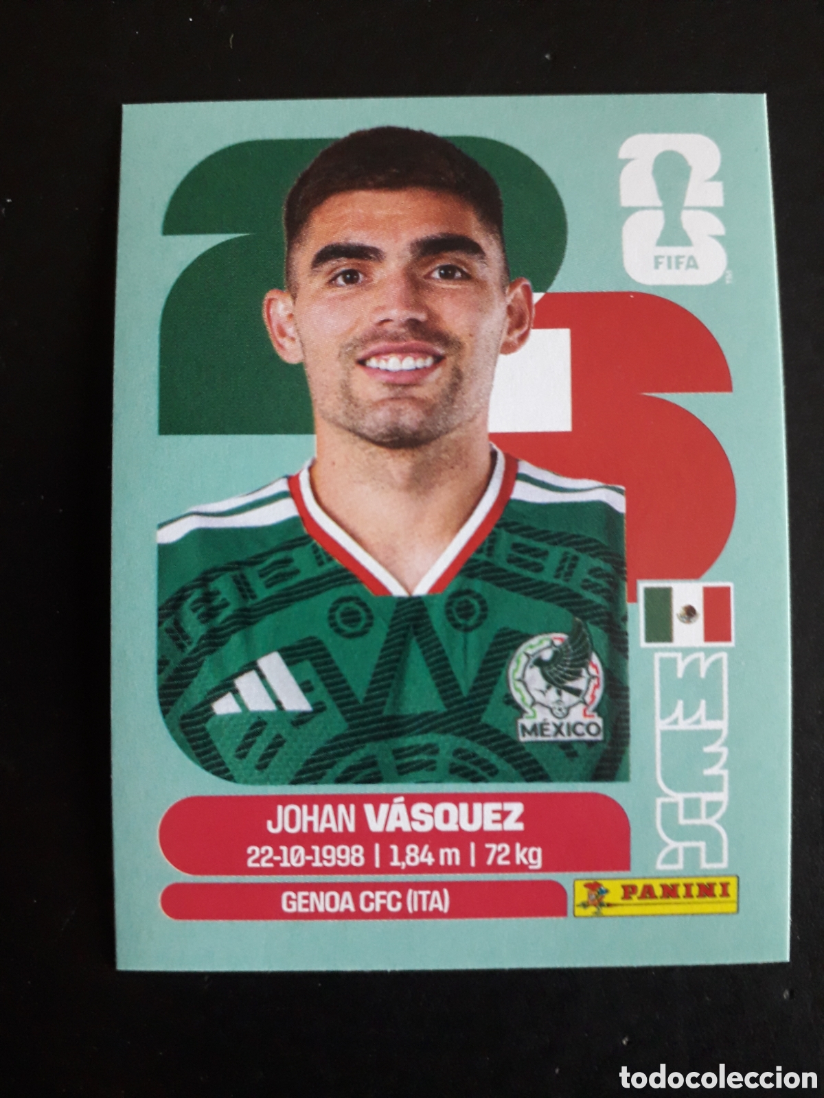 Fu&szlig;ball-Sticker: V&Aacute;SQUEZ M&Eacute;XICO MEX 3 MUNDIAL F&Uacute;TBOL 2026 FIFA WORLD CUP PANINI SIN PEGAR PEDIDO M&Iacute;NIMO 3&euro;.