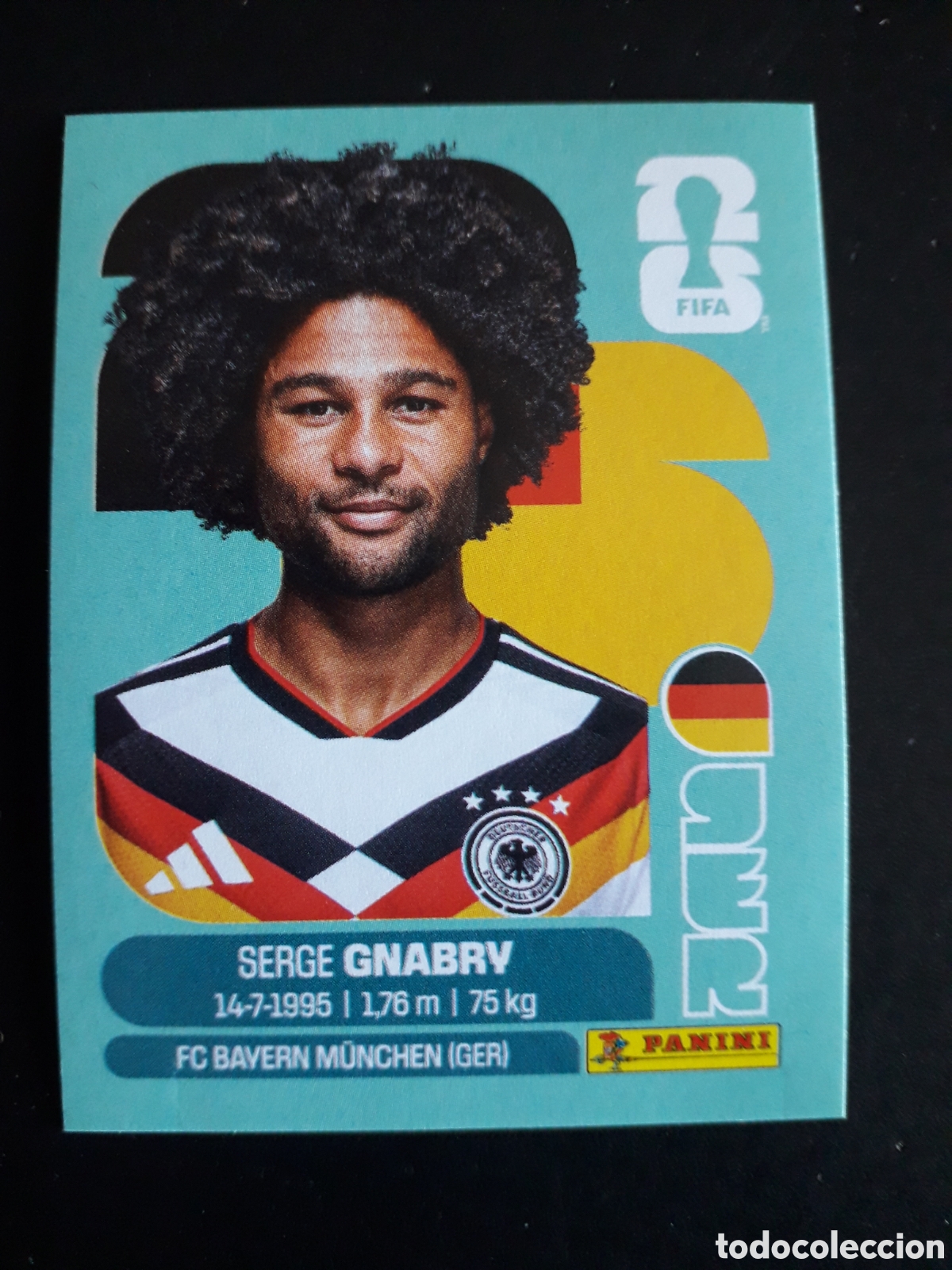Fu&szlig;ball-Sticker: GNABRY ALEMANIA GER 16 MUNDIAL F&Uacute;TBOL 2026 FIFA WORLD CUP PANINI SIN PEGAR PEDIDO M&Iacute;NIMO 3&euro;