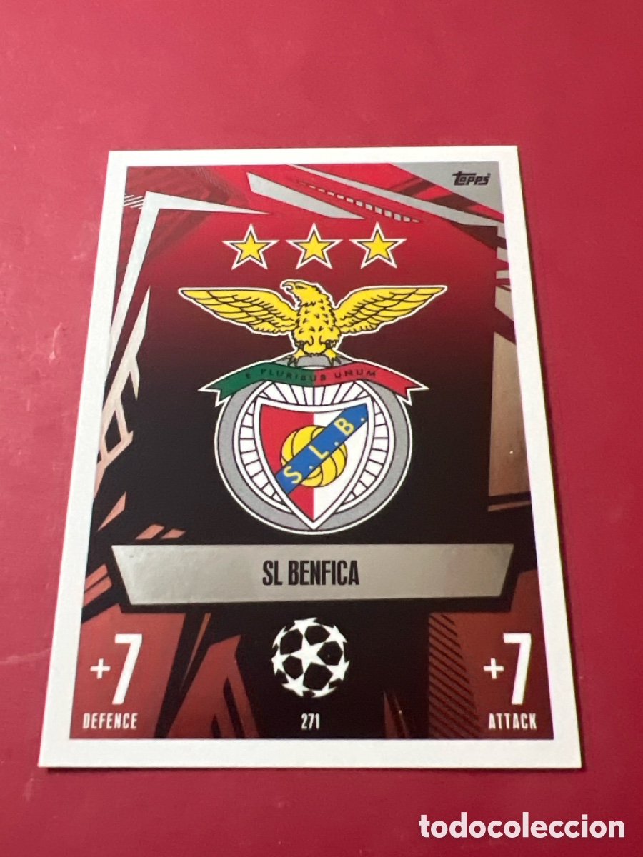 Cromos de F&uacute;tbol: C1716. 271 BENFICA MATCH ATTAX 2023 2024 TOPPS ESCUDO
