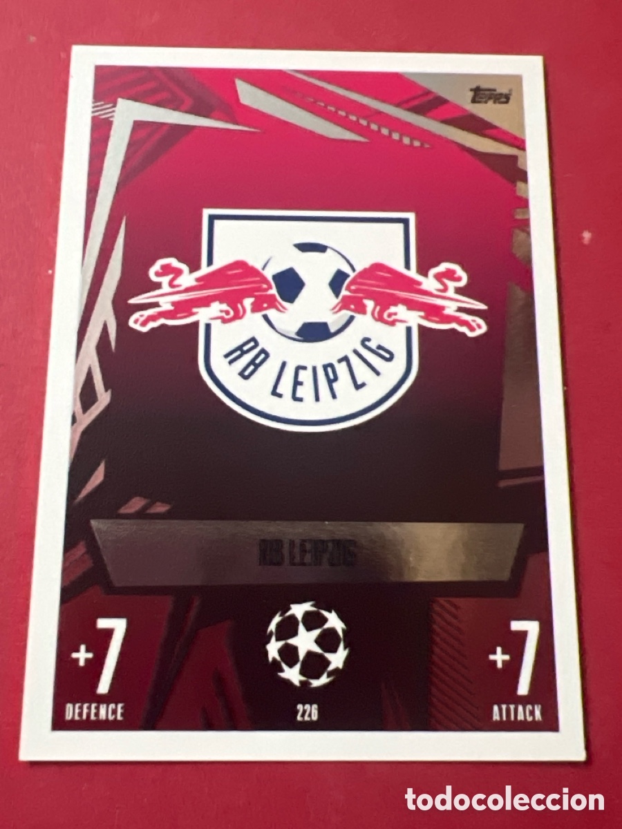 Cromos de F&uacute;tbol: C1717. 226-. Escudo RB Leipzig MATCH ATTAX CHAMPIONS LEAGUE 2023 2024