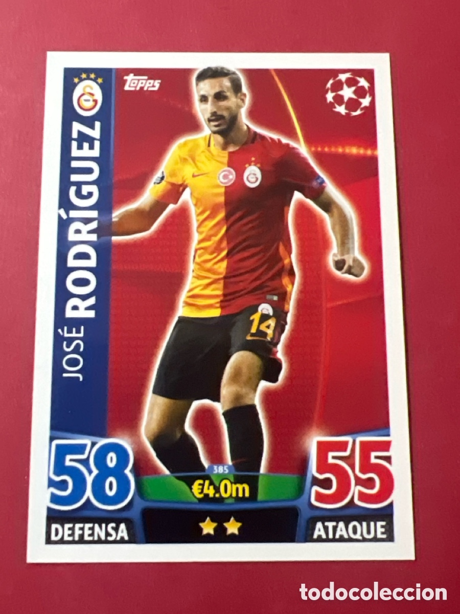 Cromos de F&uacute;tbol: C1723. 385 RODRIGUEZ GALATASARAY TOPPS MATCH ATTAX 2015 2016 CROMO 15 16 FUTBOL