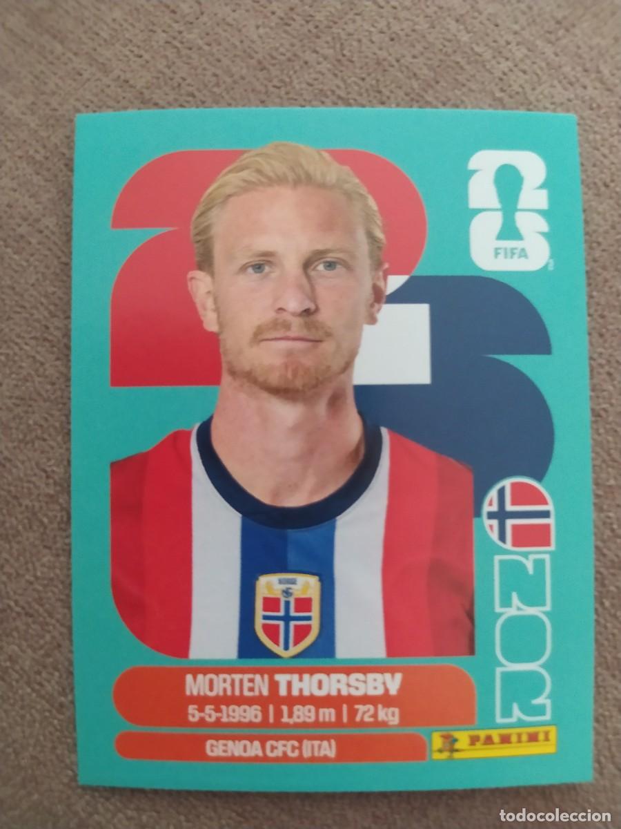 Cromos de F&uacute;tbol: NOR 09 Morten THORSEN 9 Noruega mundial 2026 panini