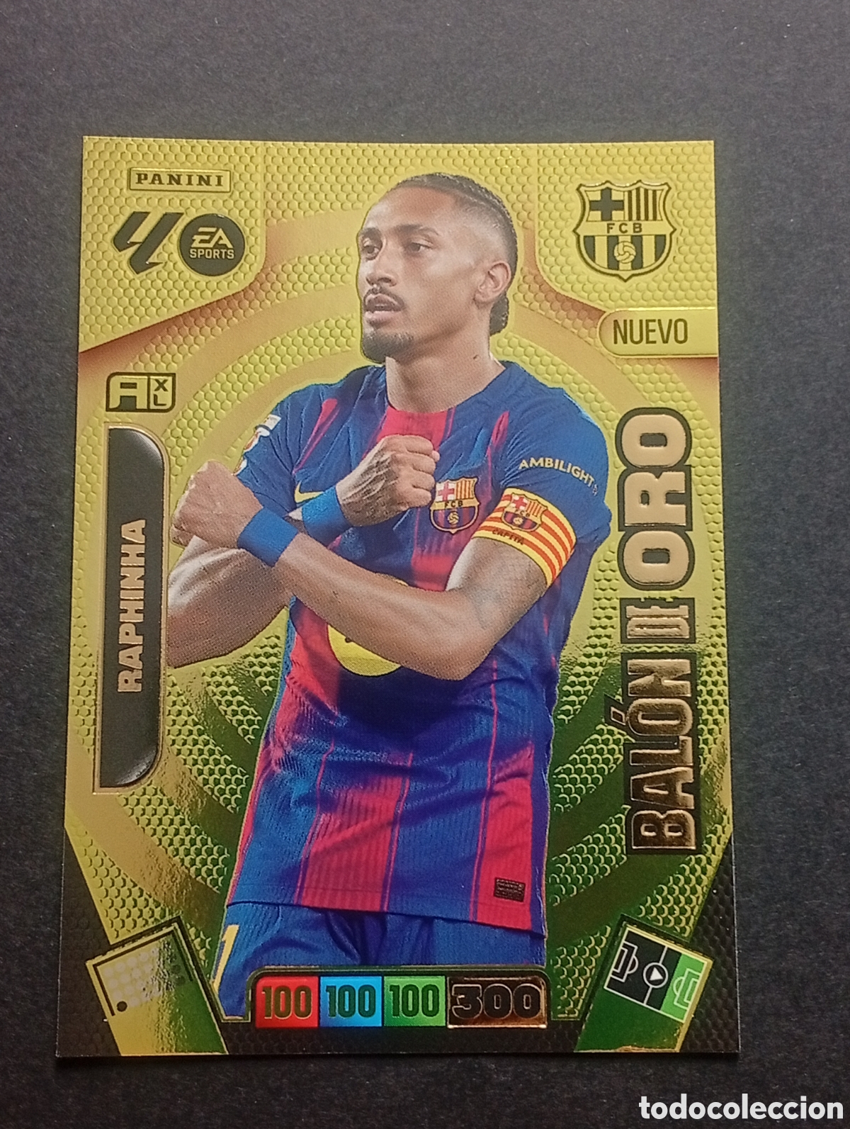 Cromos de F&uacute;tbol: nuevo bal&oacute;n de oro RAPHINHA BARCELONA ADRENALYN 2025 2026 25 26 CROMOS CARDS PANINI TOPPS LA LIGA