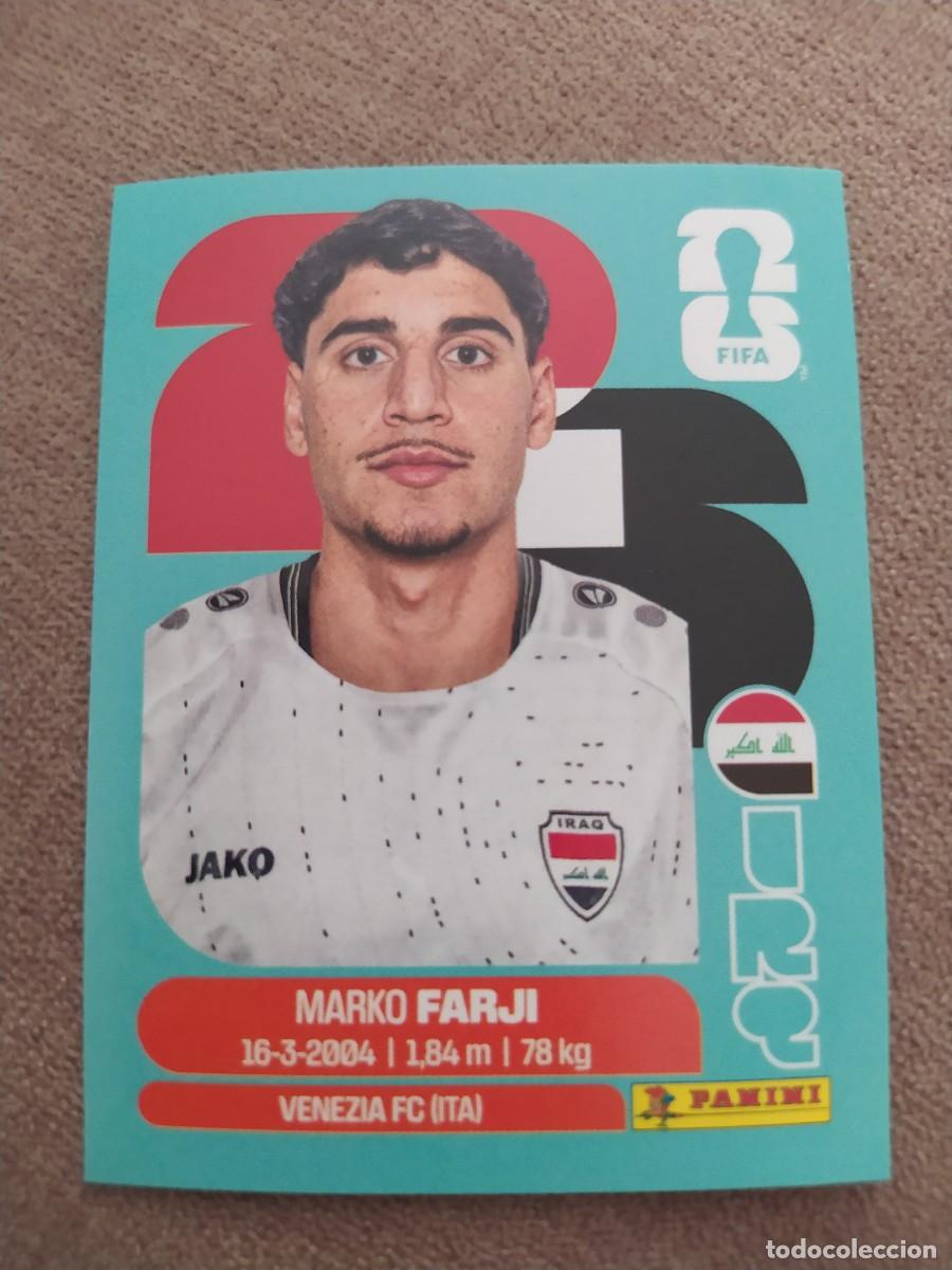 Cromos de F&uacute;tbol: IRQ 16 Marko FARJI Iraq Irak mundial 2026 panini